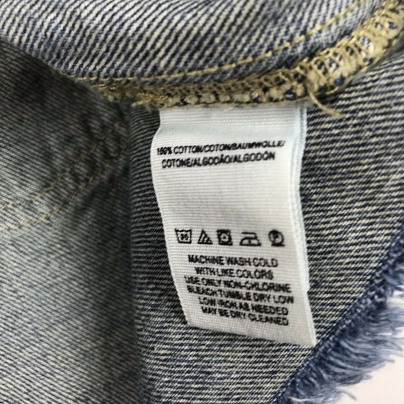 Free People Rugged A-Line Denim Skirt 26 - Picture 7 of 7